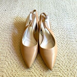 Franco Sarto Nude Slingbacks size 8